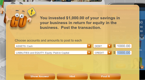 Aprende contabilidad jugando al videojuego GoVenture Accounting